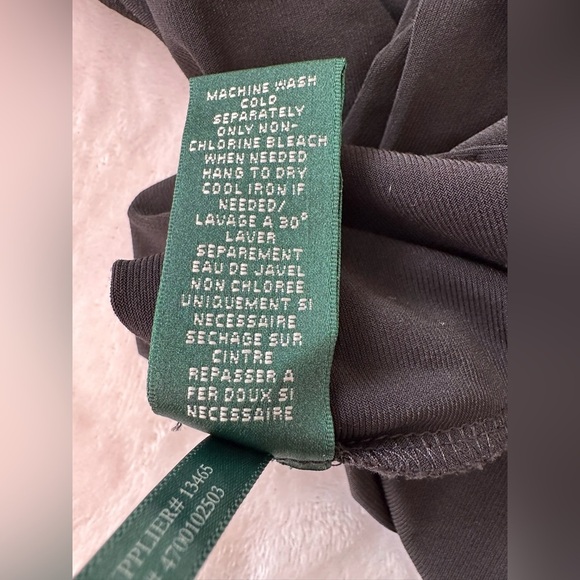 Ralph Lauren Long Sleeve Black and White Sheath Dress Size 10 - Picture 9 of 9